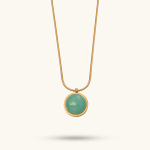 Libra Green Stone Pendant MXBSN606G