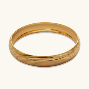 Libra Textured Curve Bangle MXB157G