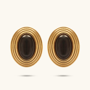 Libra onyx earrings MXZYE115G