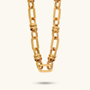 Libra gold chain necklace MXN373G