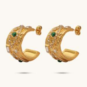 Libra Gold Cuff Hoops MXMWE434G