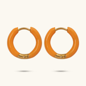 Libra gold orange hoops MXJDE234G
