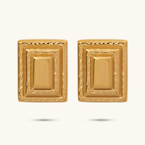 Libra gold elegant earrings MXJDE851G