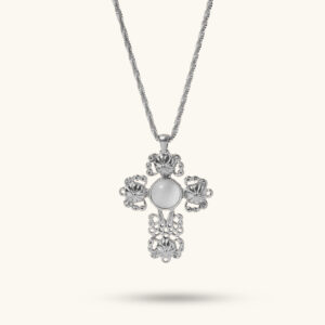 Libra silver cross necklace MXMWN426G