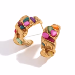 Libra Organic Wave Earrings E7804