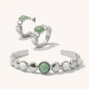 Libra Green Agate Jewelry Set MX-B04272023092806