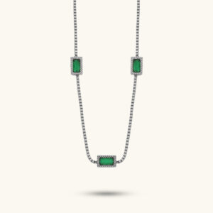 Libra Emerald Frame Necklace MXMWN432S