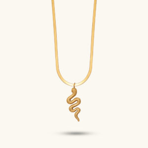 Libra gold snake necklace MXMWN433G