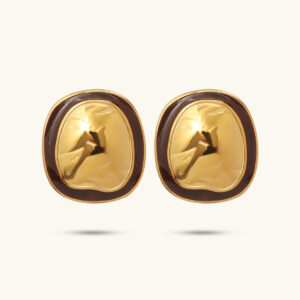 Libra gold stud earrings MXMLE1160G