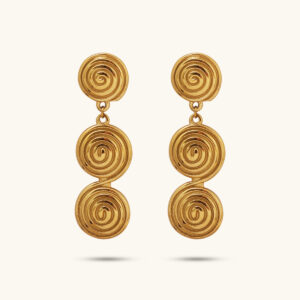 Libra gold long earrings MXMJE1015G