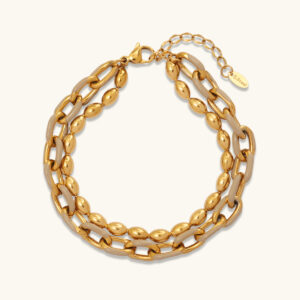 Libra double gold bracelet MXJYB230G