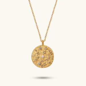 Libra Celeste Medallion Necklace N2763F