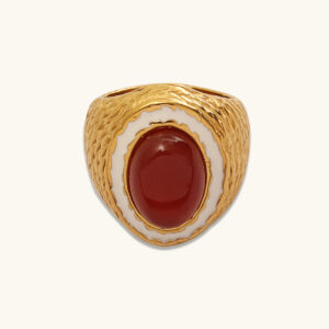 Libra Crimson Halo Ring MXDZR602G